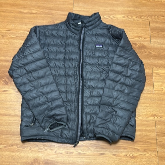 Men’s Patagonia Full Zip Jacket Large L Gray Grey Used Pre owned - Picture 1 of 8